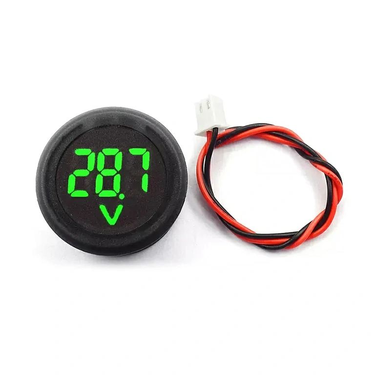 Digitálny voltmeter pre auto s 15 cm napájacím káblom