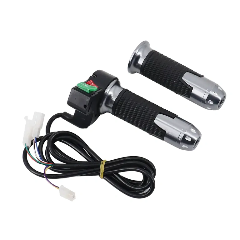 Rukoväť plynu s tlačidlom klaksónu pre elektrický skúter