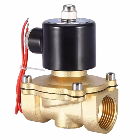 Elektromagnetický ventil 1 palec AC 220V s mosadzným telom – na vodu, zavlažovanie a priemyselnú automatizáciu