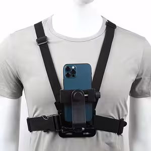 Hrudný popruh pre telefón a GoPro kameru – nastaviteľný chest mount systém