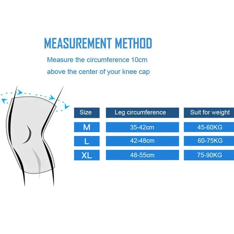 Ortéza na koleno veľkosti M / L / XL Kolenná bandáž dostupná vo veľkostiach M, L a XL, vhodná pre rôzne obvody