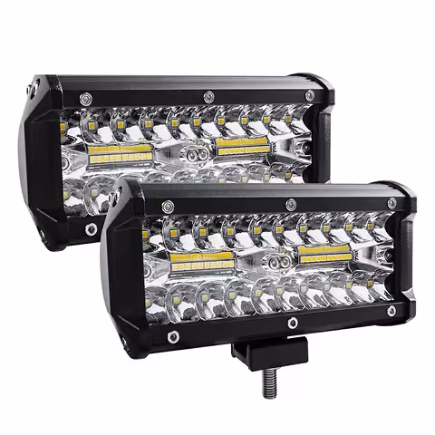 Sada 2 LED BAR reflektorov 240W – 24000LM, 12V/24V pre traktor, kamión, ATV, offroad