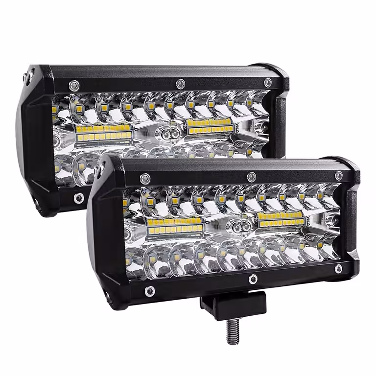 Sada 2 LED BAR reflektorov 240W – 24000LM, 12V/24V pre traktor, kamión, ATV, offroad