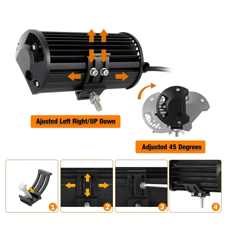 Sada dvoch LED BAR s pevným držiakom pre off-road vozidlá