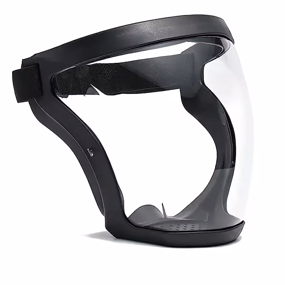 Ochranná maska na tvár s prachovým filtrom používaná pri postreku stromov