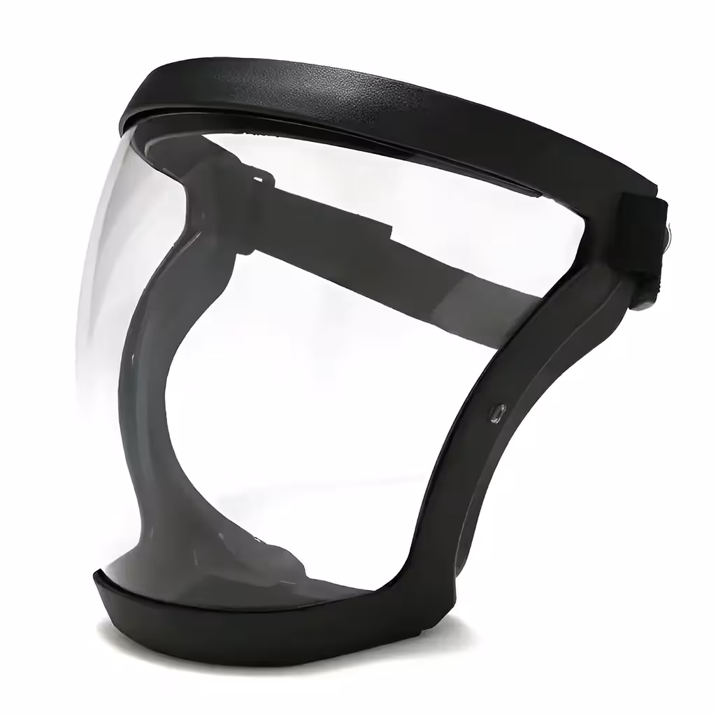 Ochranná maska na tvár s priehľadným štítom a PM2.5 filtrom – ideálna pre krovinorez, lakovanie, postrek stromov