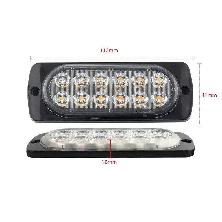 Stroboskop odolný voči vode a prachu IP67 pre stroje Vode a prachu odolný žltý auto stroboskop vhodný do každého počasia