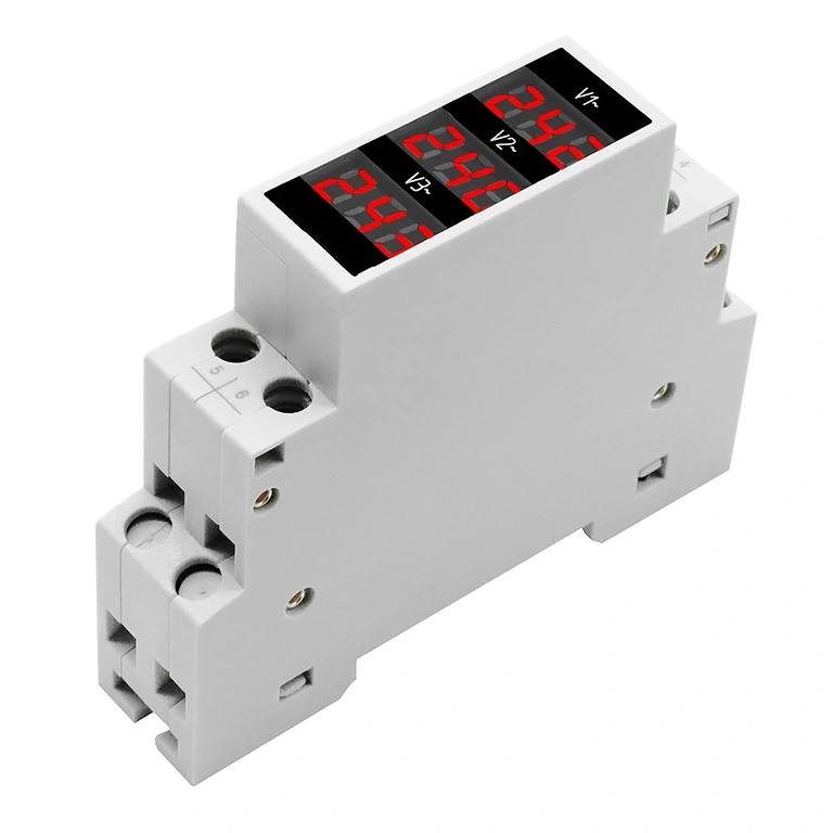 Inštalácia digitálneho voltmetra v priemyselnom elektrickom paneli