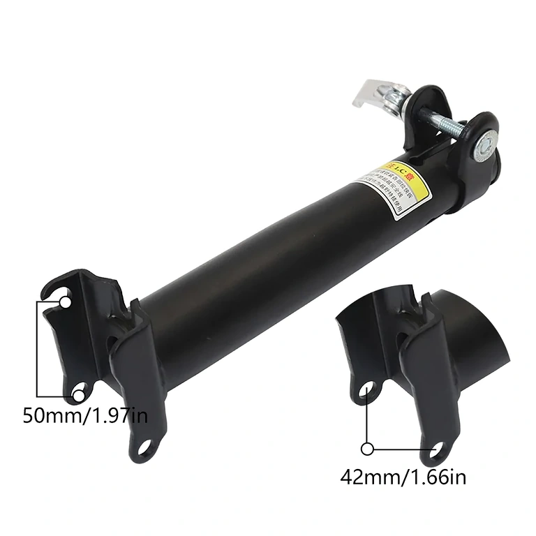 Rameno s tlmičom pre absorpciu nárazov pri sedadle elektrického skútra