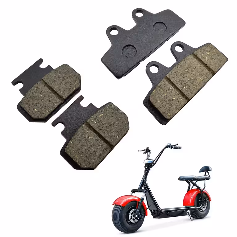 Sada brzdových platničiek pre elektrickú kolobežku Citycoco Harley – kompatibilné čínske skútre – predné / zadné