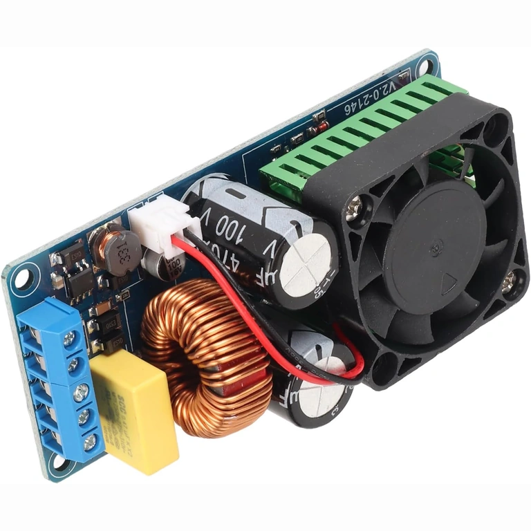 Detail plošného spoja zosilňovača mono 500W IRS2092