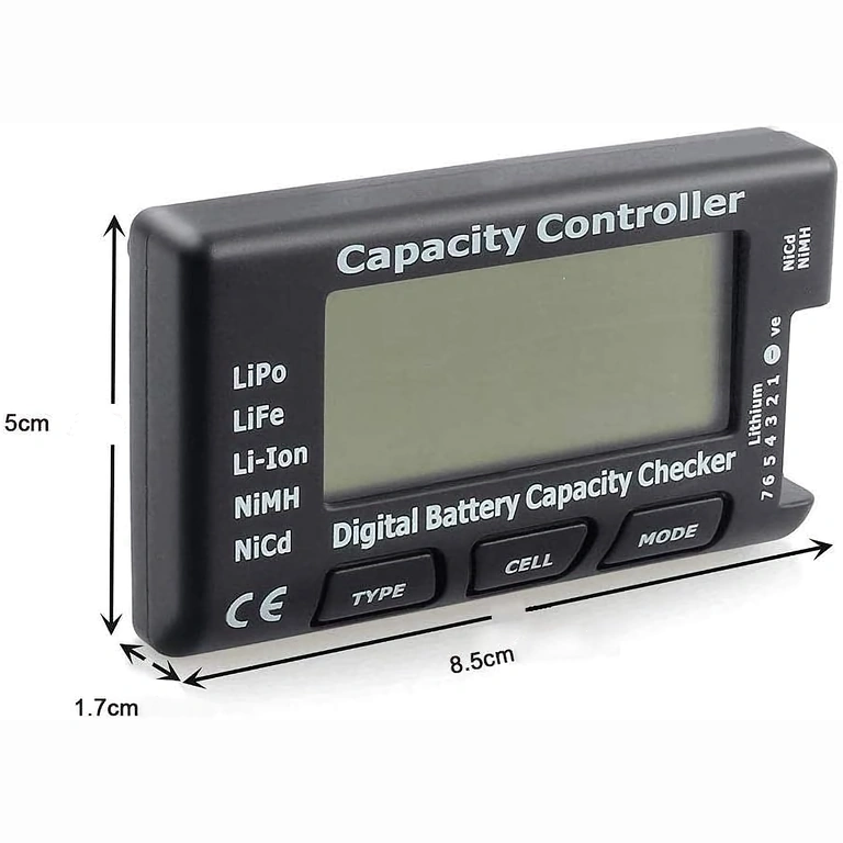 Digitálny tester Li-Ion 18650 a LiPo 2-7S, presný a rýchly