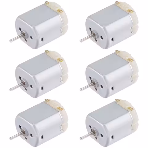 Sada 6 ks: DC Mini motor 130 3V-6V pre roboty, ventilátory a DIY projekty