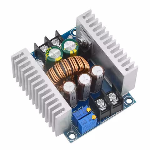 Step Down 20A 300W – nastaviteľný DC-DC znižujúci modul 6–40V → 1,2–36V, CC/CV