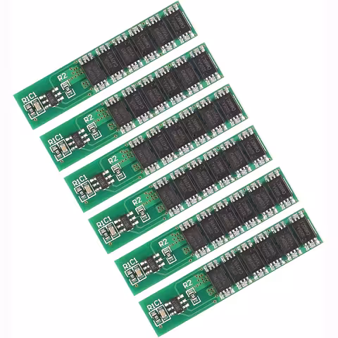 Sada 6 ks – BMS modul 1S 18650 3,7V 10A s kompletnou ochranou