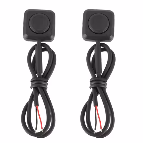 Sada 2 ks: tlačidlo auto/moto s návratom 12V/24V – mini push button bez zadržiavania