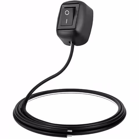 ON/OFF tlačidlo auto/moto s viditeľnou montážou – spínač 12V/24V DC, 10A peak, kábel 60cm