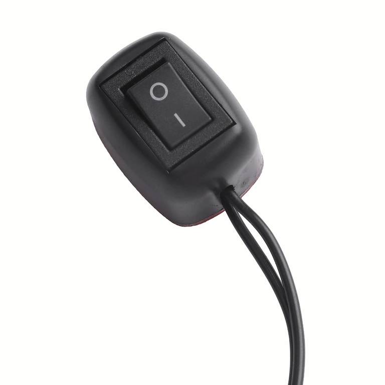 ON/OFF spínač s povrchovou montážou, predný pohľad