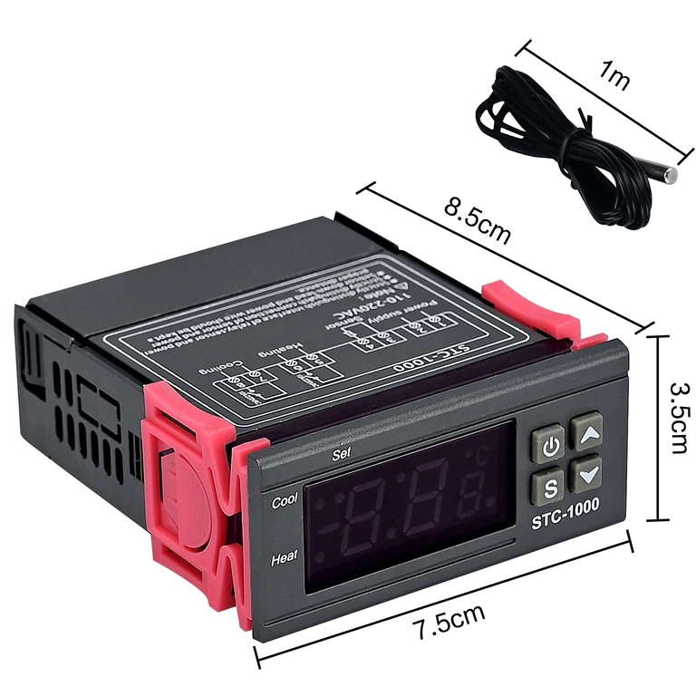 STC1000 teplotný regulátor pre fermentáciu piva, vína a domácu výrobu