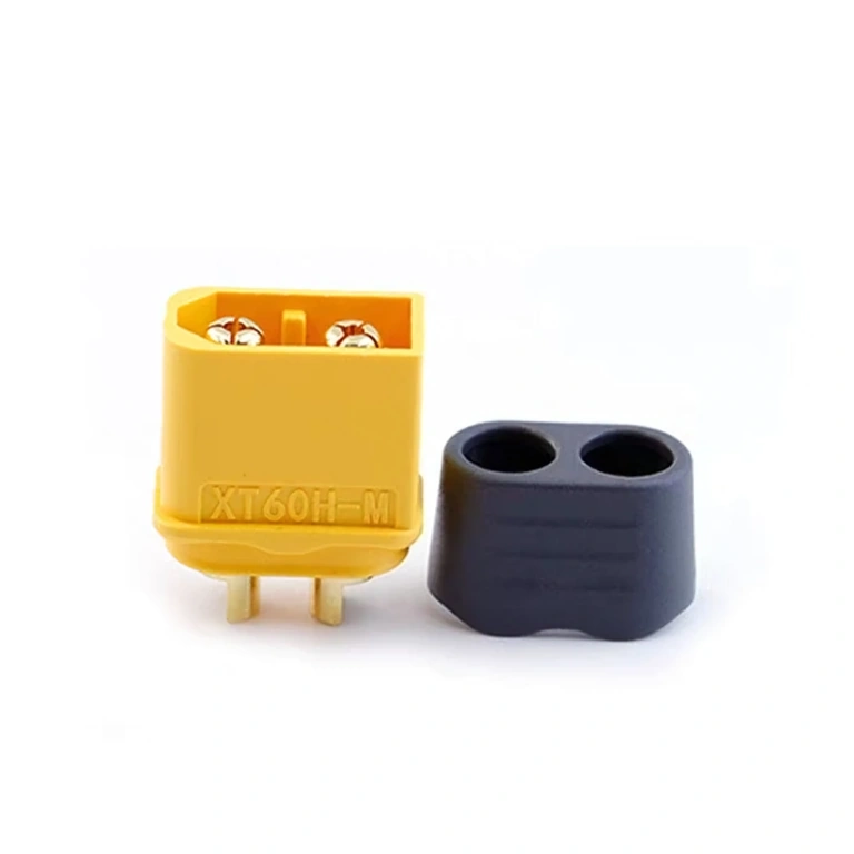 Detailný pohľad na prvých 5 samcov XT60H konektorov zo sady