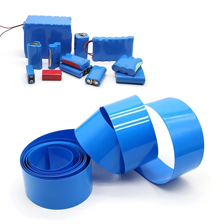 Modrý teplom zmrštiteľný film Cellpack pre 18650 batérie