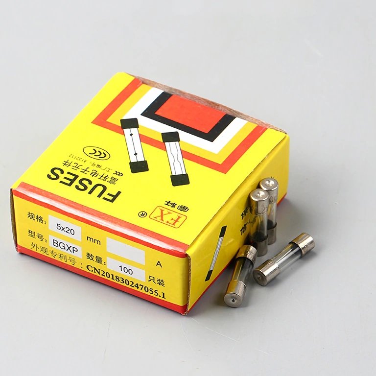 Kompletná sada 100 sklenených poistiek 10A 5x20 mm