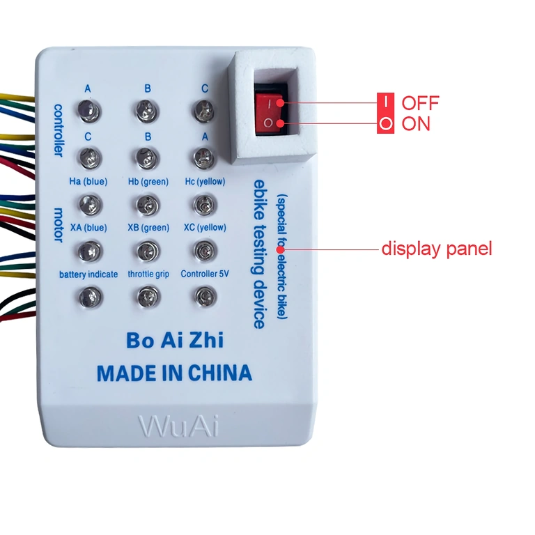 Plynová páčka pripojená k univerzálnemu testeru