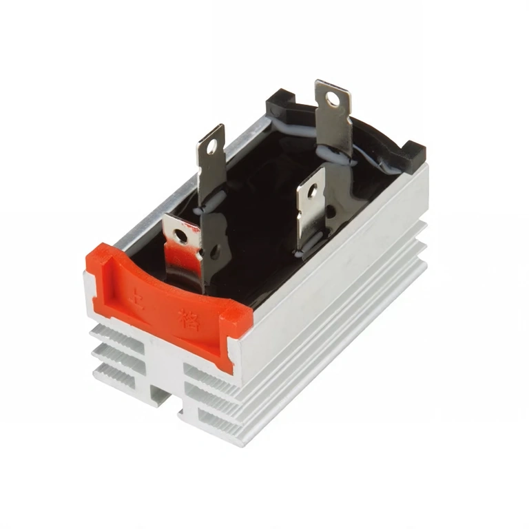 Jednofázový usmerňovací mostík, bočný pohľad