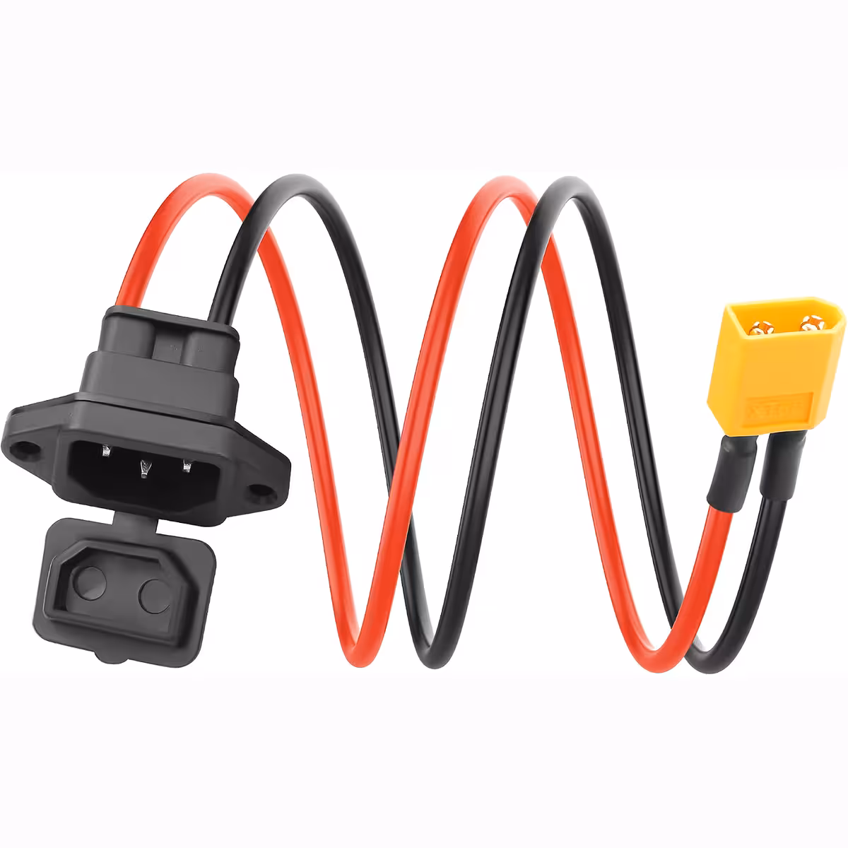 Napájací kábel pre elektrickú kolobežku s plochým konektorom XT60 male