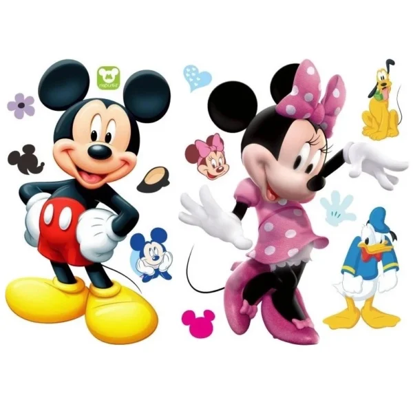 Sticker Nálepka na stenu kresby Disney detská izba Mickey Mouse 70x50 cm