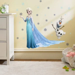 Nálepka Sticker Elsa Frozen nálepky na stenu dievčenská izba Disney lacno 60x45cm