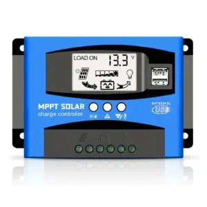 MPPT solárny regulátor 60A 80A 100A nabíjania fotovoltaického panelu 12V 24V duálny USB