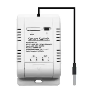 Termostat relé s teplotným senzorom tuya smart life inteligentné bezdrôtové wifi 220V 16A